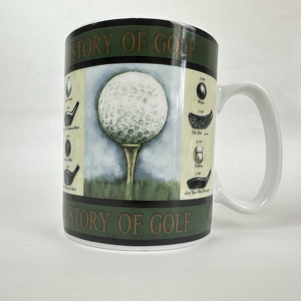 History of Golf Large Mug/Coffee Cup Ceramic 14 oz sports preppy